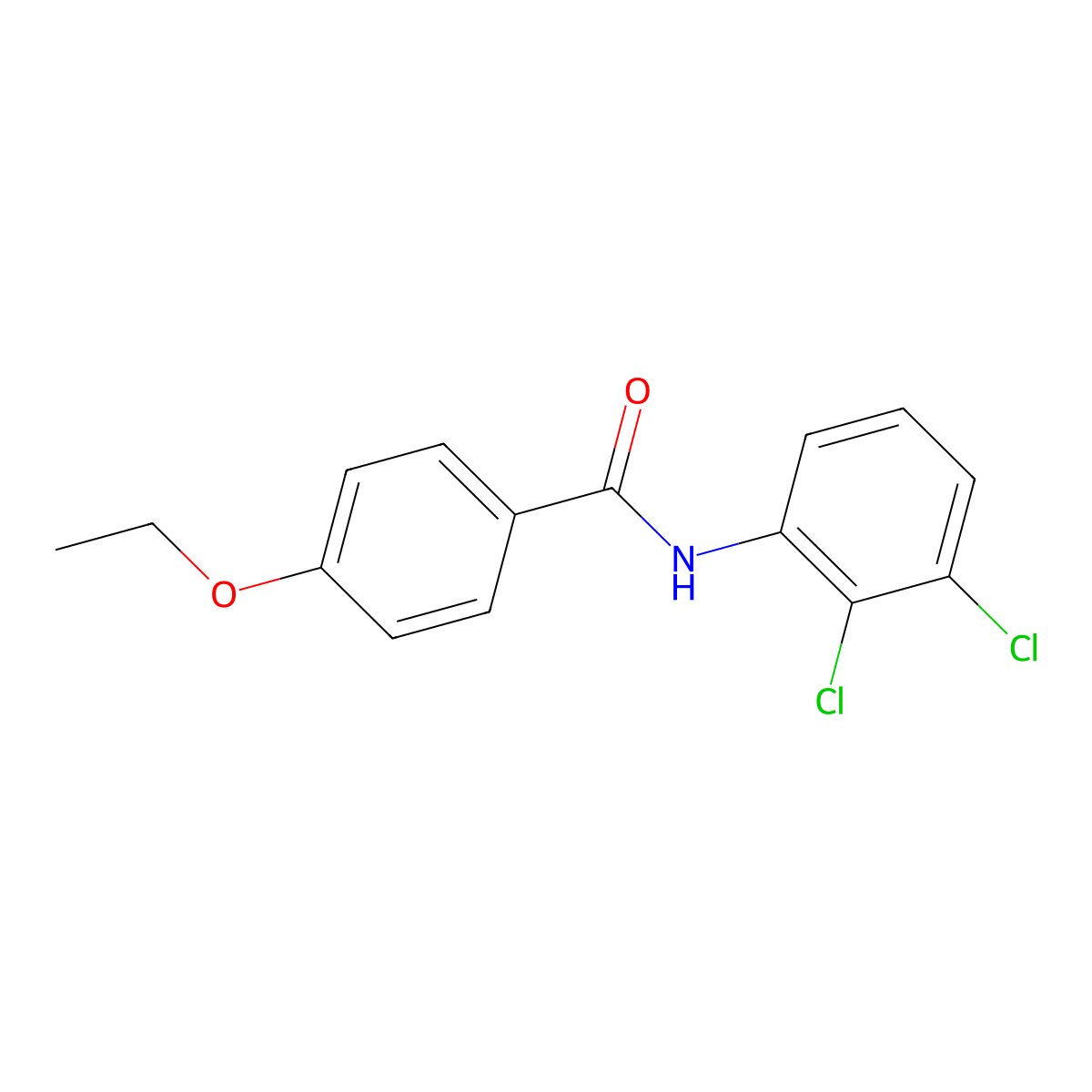 N-(2,3-dichlorophenyl)-4-ethoxybenzamide molecular structure, CAS 76470-78-5