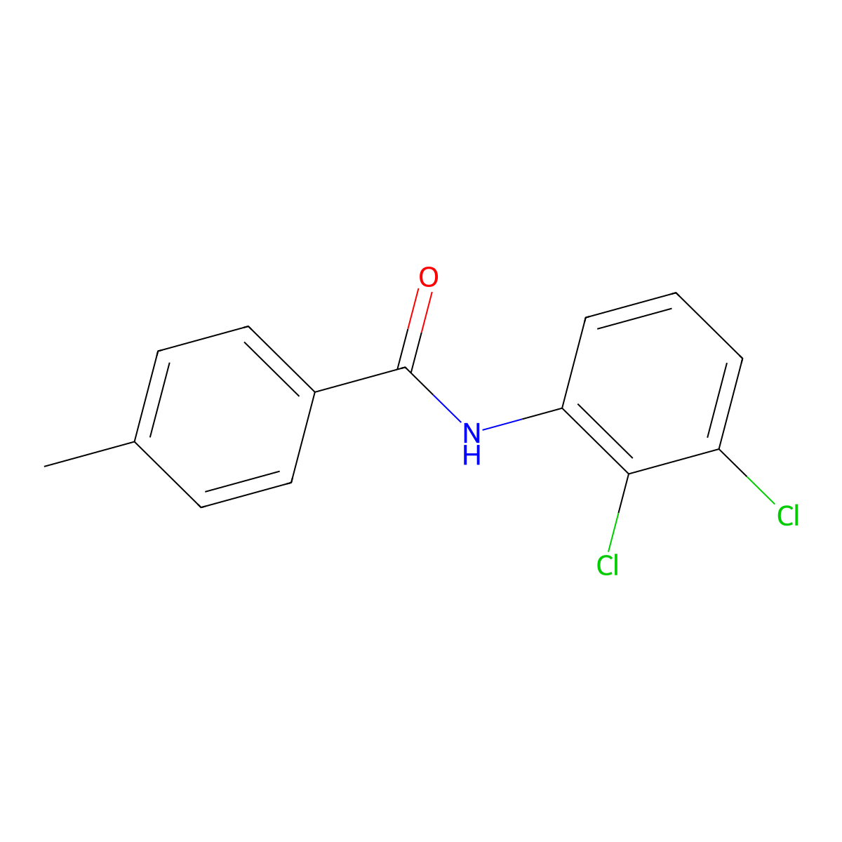 N-(2,3-dichlorophenyl)-4-methylbenzamide molecular structure, CAS 76470-85-4