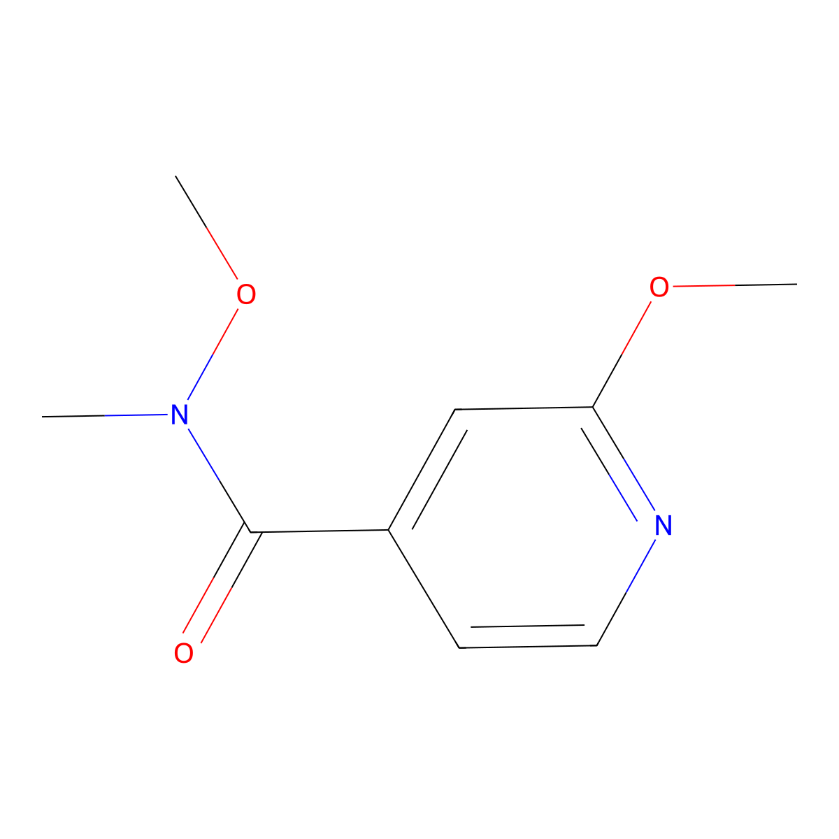 N,2-Dimethoxy-N-methylisonicotinamide molecular structure, CAS 764708-19-2