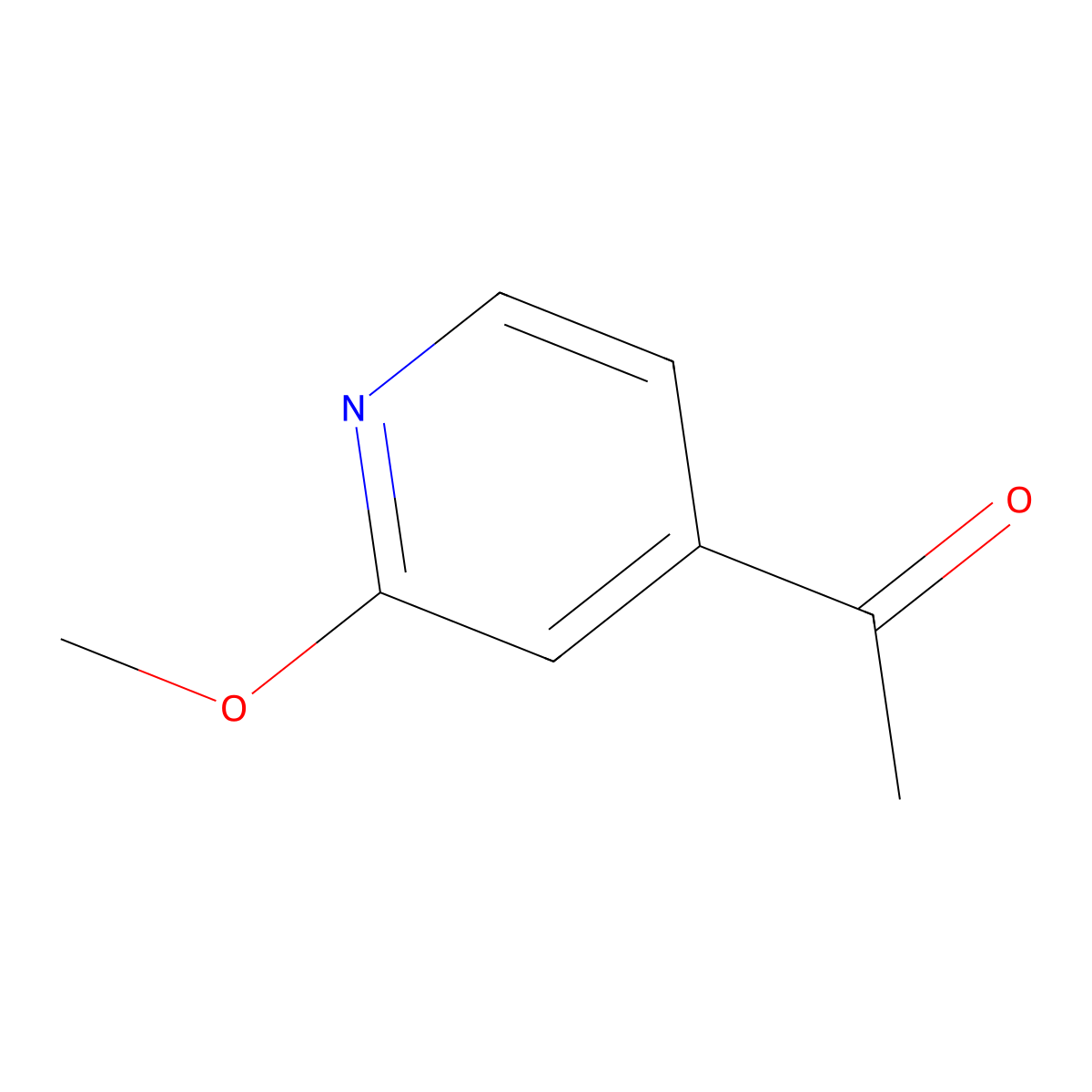 1-(2-Methoxypyridin-4-yl)ethan-1-one molecular structure, CAS 764708-20-5