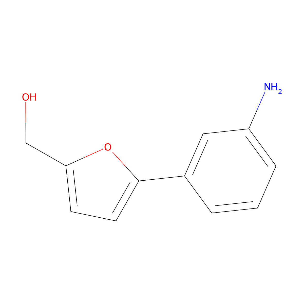 [5-(3-Aminophenyl)furan-2-yl]methanol molecular structure, CAS 764710-29-4
