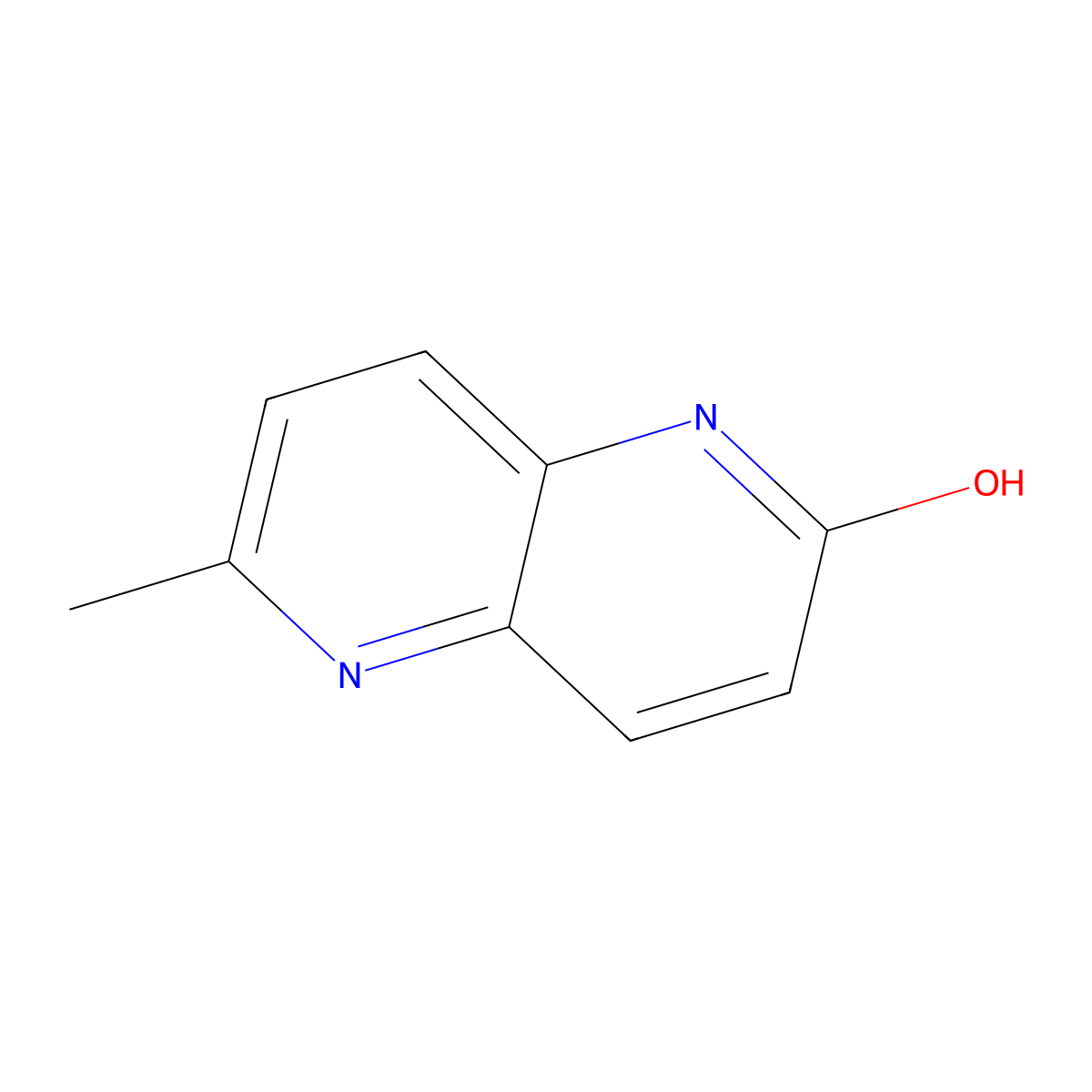 6-Methyl-1,5-naphthyridin-2-ol molecular structure, CAS 764717-60-4