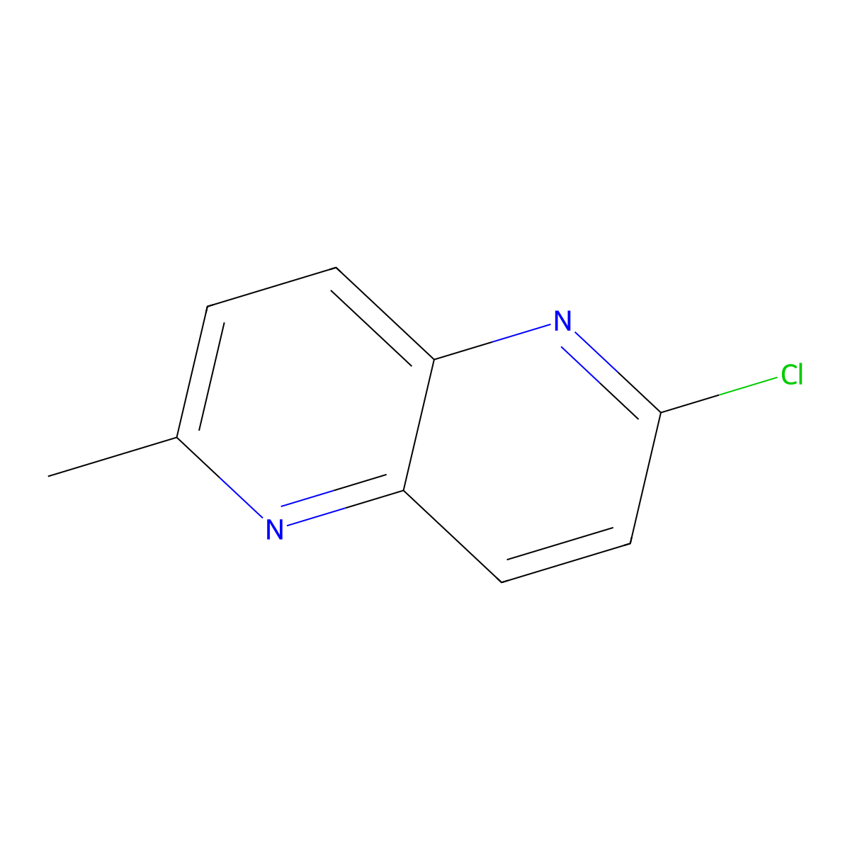 2-Chloro-6-methyl-1,5-naphthyridine molecular structure, CAS 764717-61-5