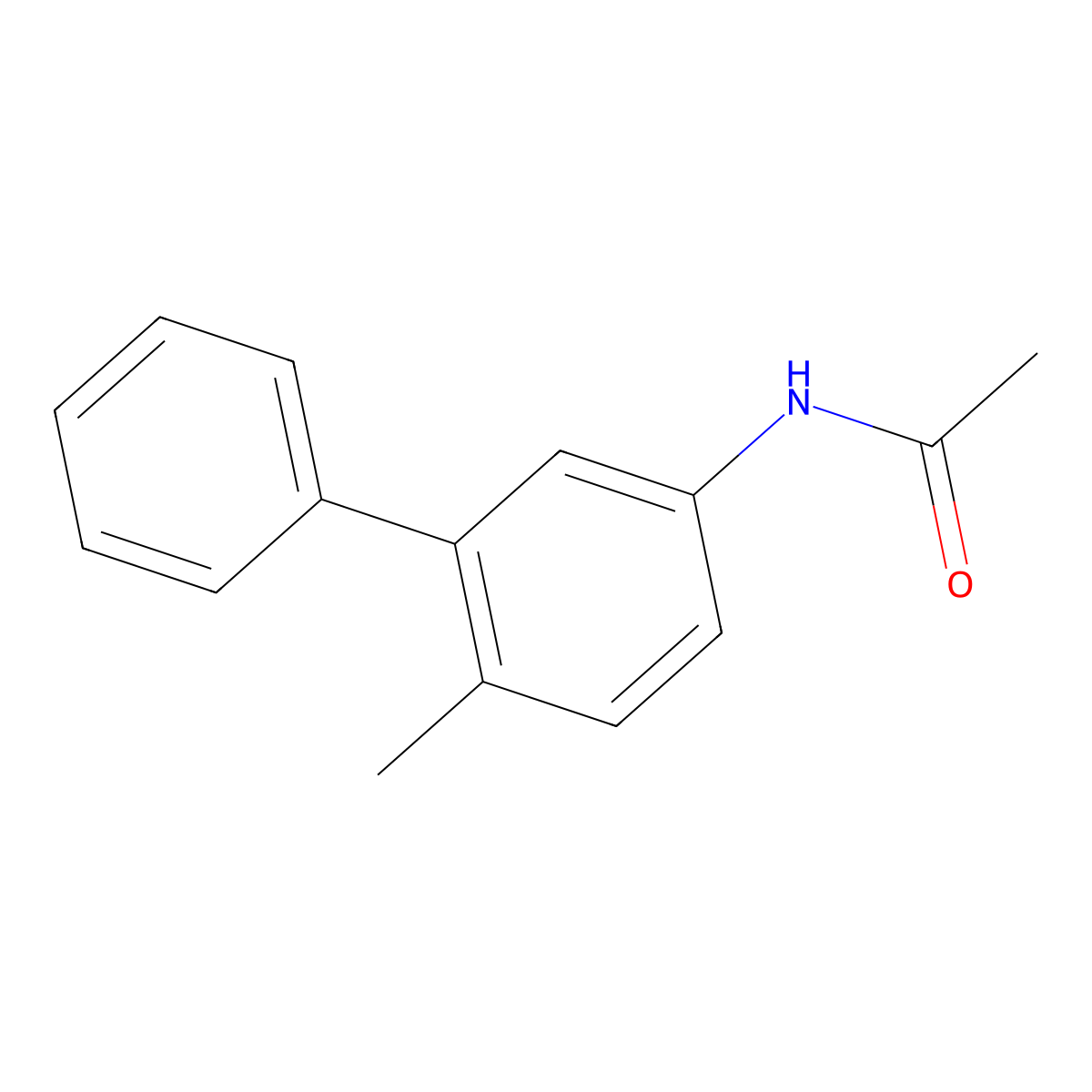N-(6-Methyl[1,1'-biphenyl]-3-yl)acetamide molecular structure, CAS 76472-80-5
