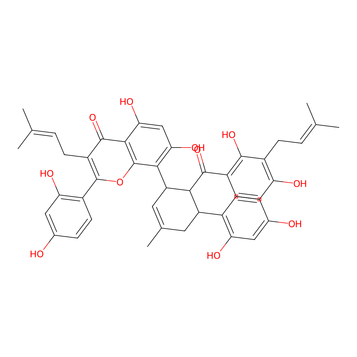 Kuwanon H molecular structure, CAS 76472-87-2