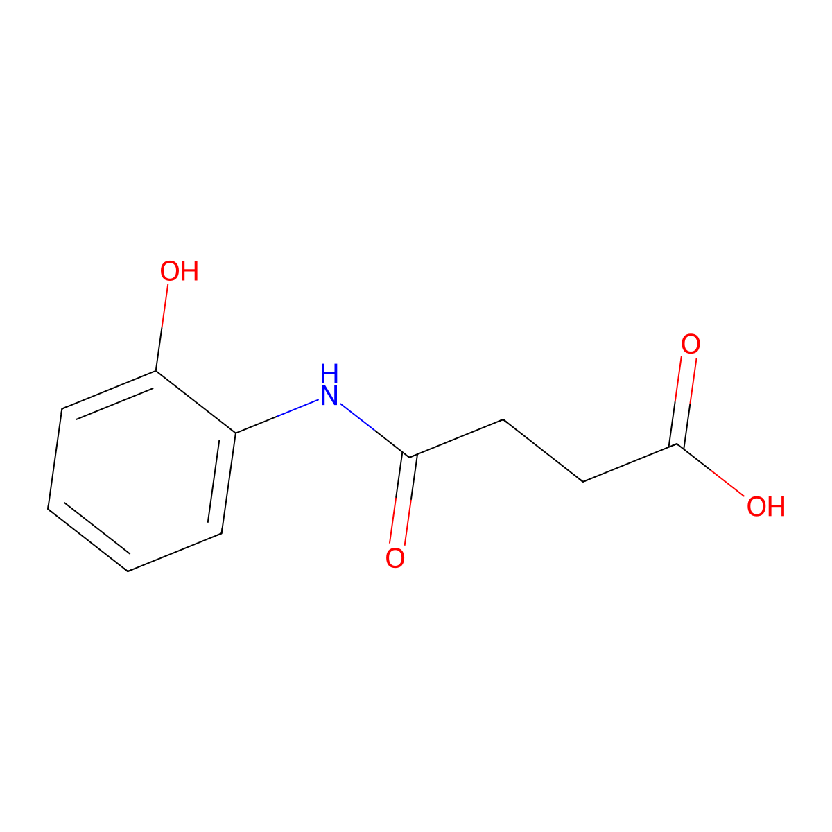 4-[(2-Hydroxyphenyl)amino]-4-oxobutanoic acid molecular structure, CAS 76475-61-1