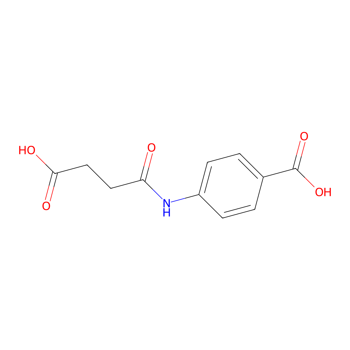4-(3-Carboxypropanamido)benzoic acid molecular structure, CAS 76475-62-2