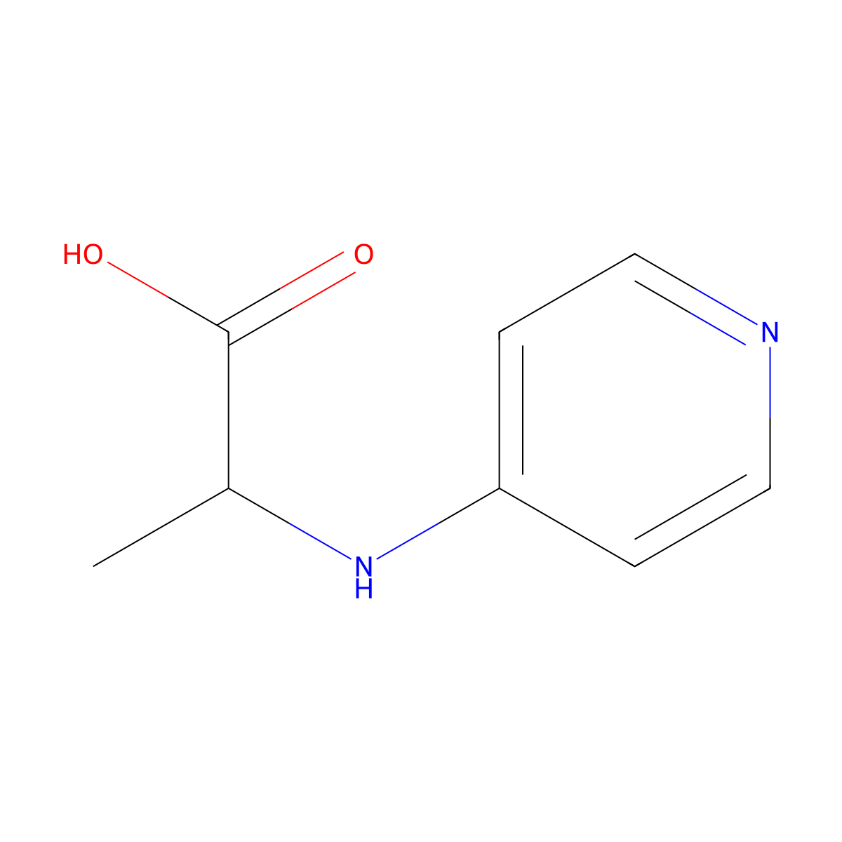 N-Pyridin-4-yl-L-alanine molecular structure, CAS 76478-27-8
