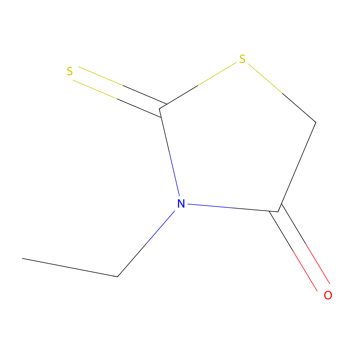 3-Ethylrhodanine molecular structure, CAS 7648-01-3