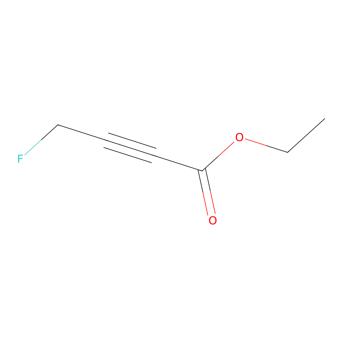 Ethyl 4-fluorobut-2-ynoate molecular structure, CAS 76480-93-8