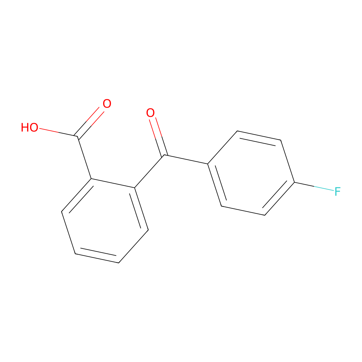 2-(4-Fluorobenzoyl)benzoic acid molecular structure, CAS 7649-92-5