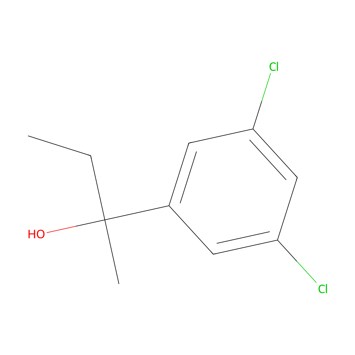 2-(3,5-Dichlorophenyl)butan-2-ol molecular structure, CAS 76499-95-1