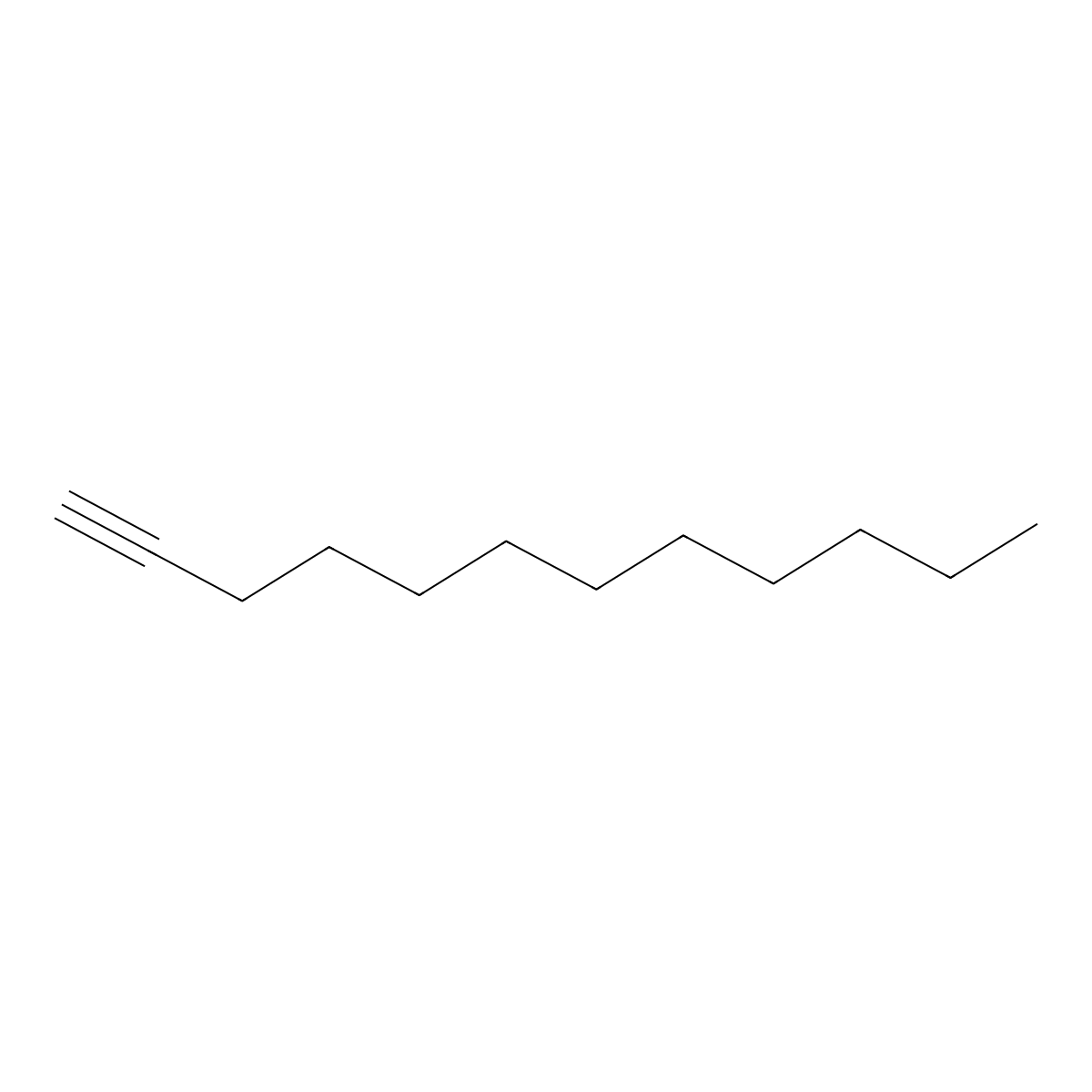 1-Dodecyne molecular structure, CAS 765-03-7