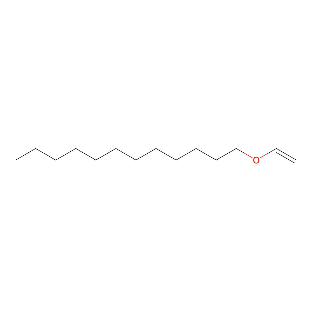 Lauryl vinyl ether molecular structure, CAS 765-14-0