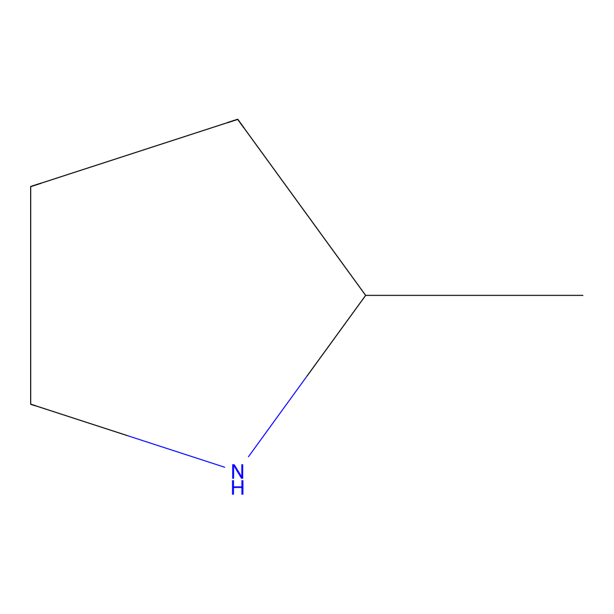 2-Methylpyrrolidine molecular structure, CAS 765-38-8