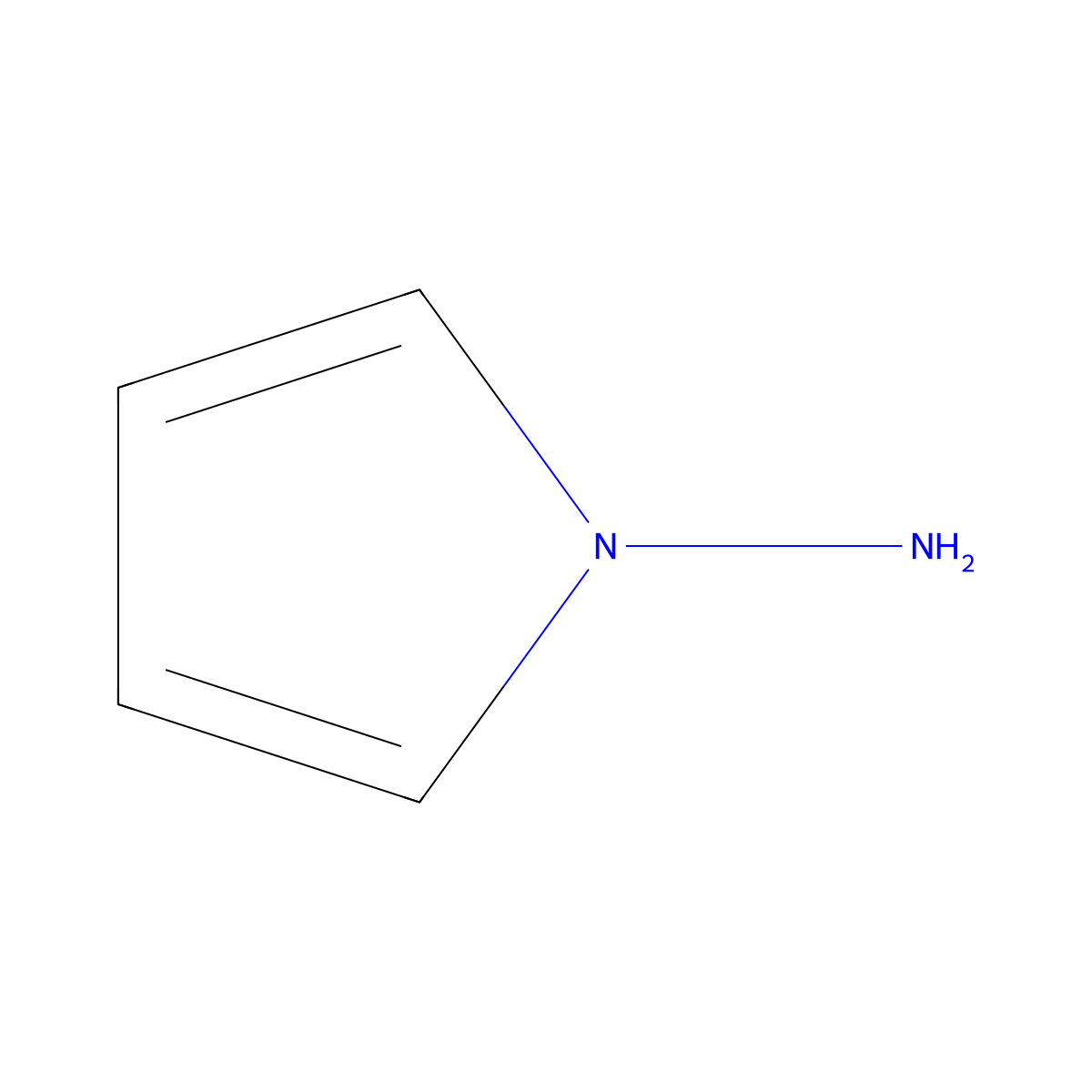 1-Aminopyrrole molecular structure, CAS 765-39-9