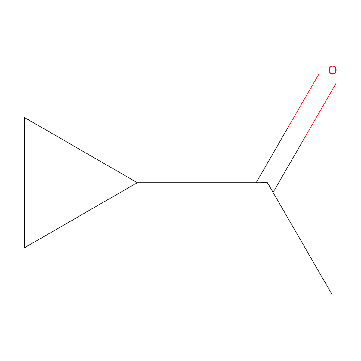 Cyclopropyl methyl ketone molecular structure, CAS 765-43-5