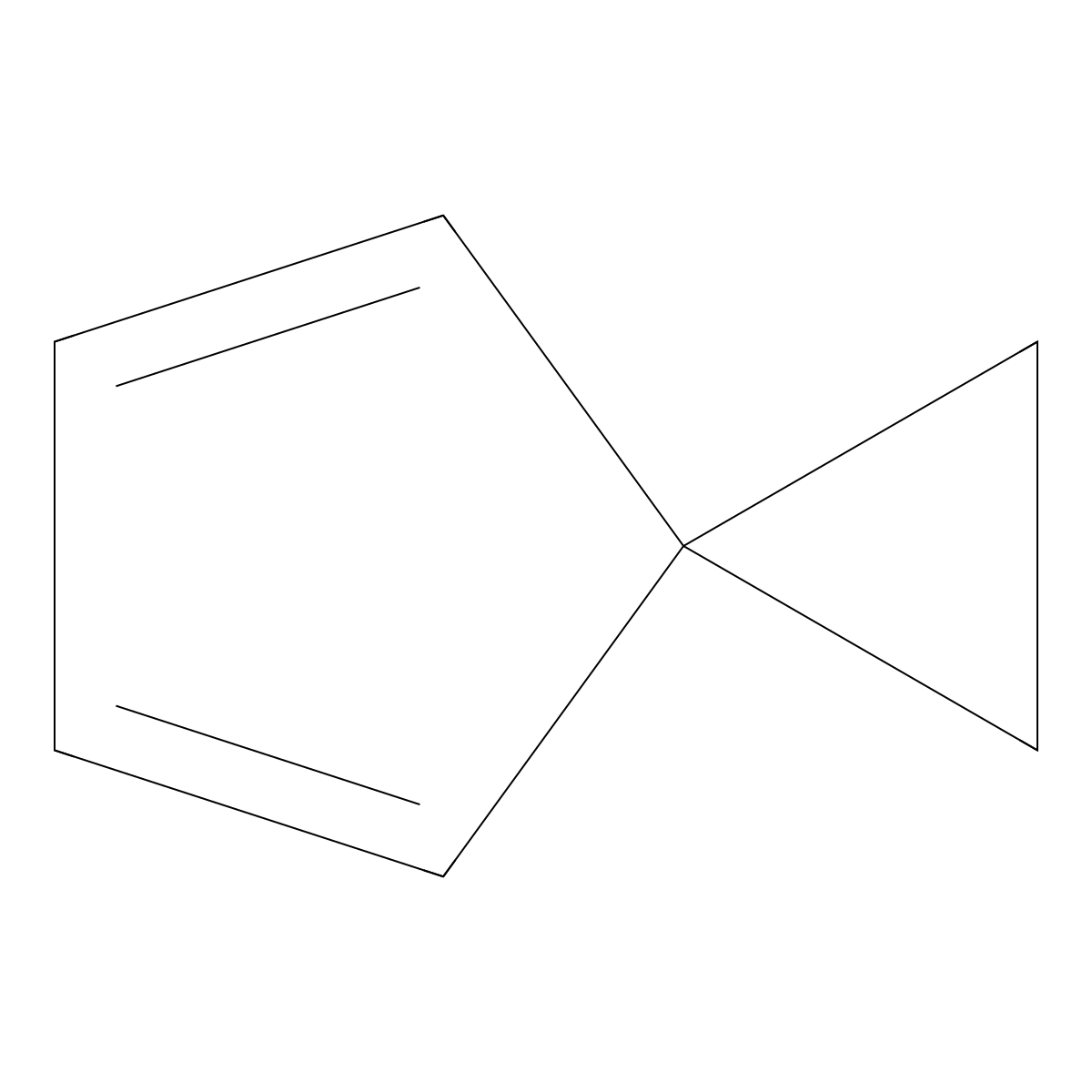 Spiro(2,4)hepta-4,6-diene molecular structure, CAS 765-46-8