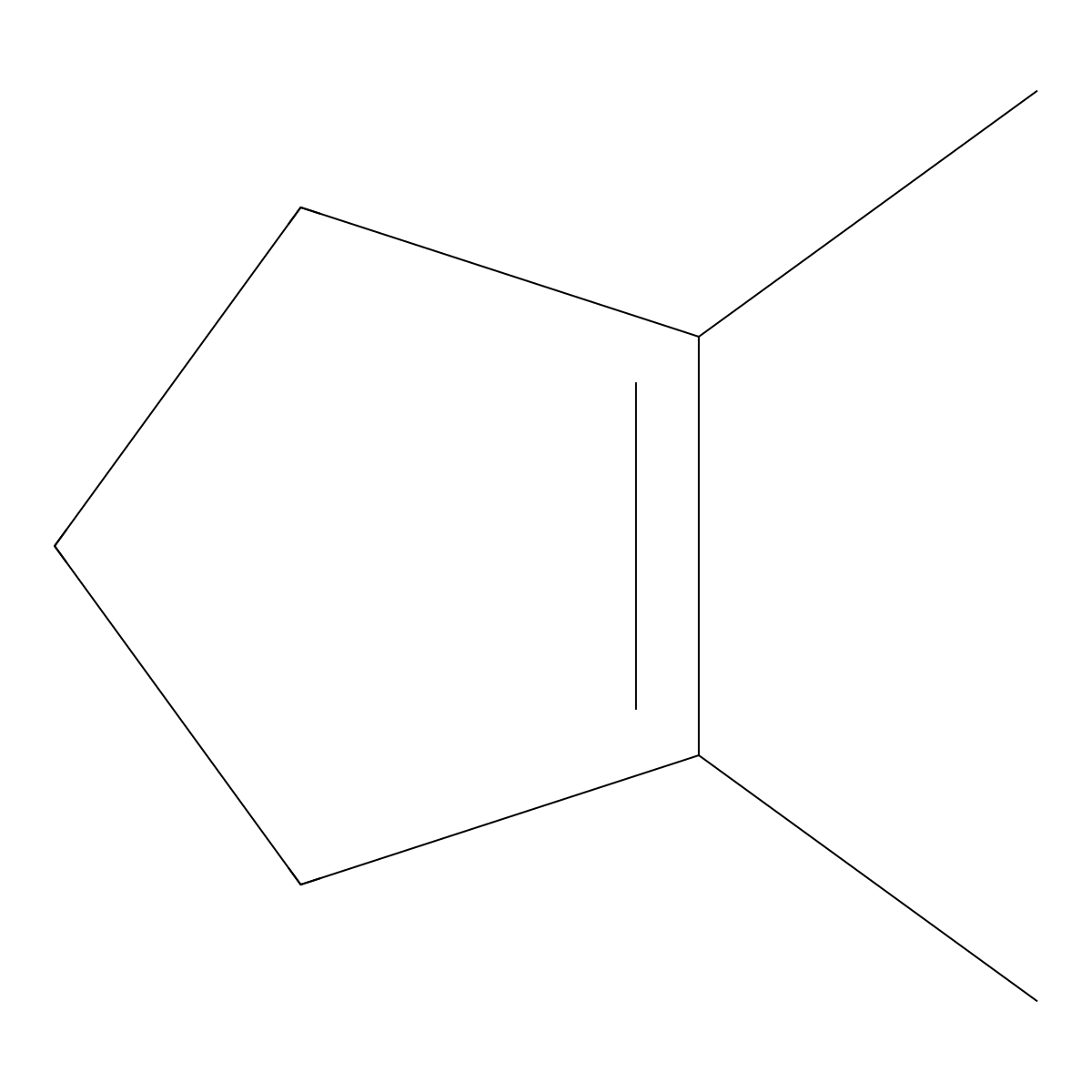 1,2-Dimethylcyclopentene molecular structure, CAS 765-47-9