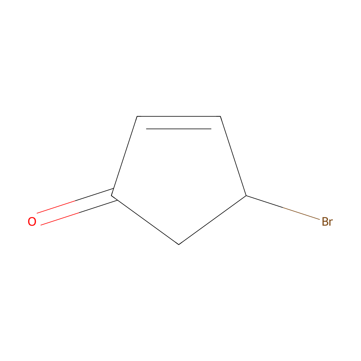 4-Bromocyclopent-2-en-1-one molecular structure, CAS 765-56-0