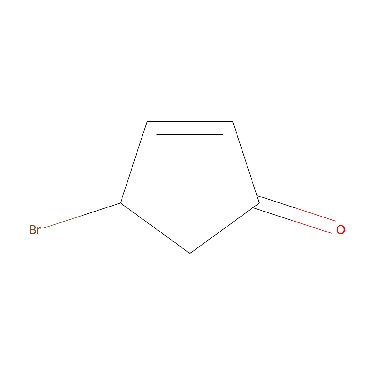 4-Bromocyclopent-2-en-1-one molecular structure, CAS 765-56-0