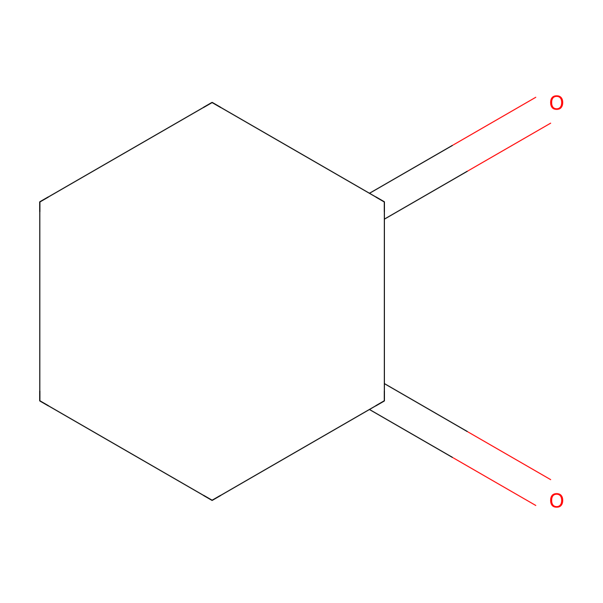 1,2-Cyclohexanedione molecular structure, CAS 765-87-7