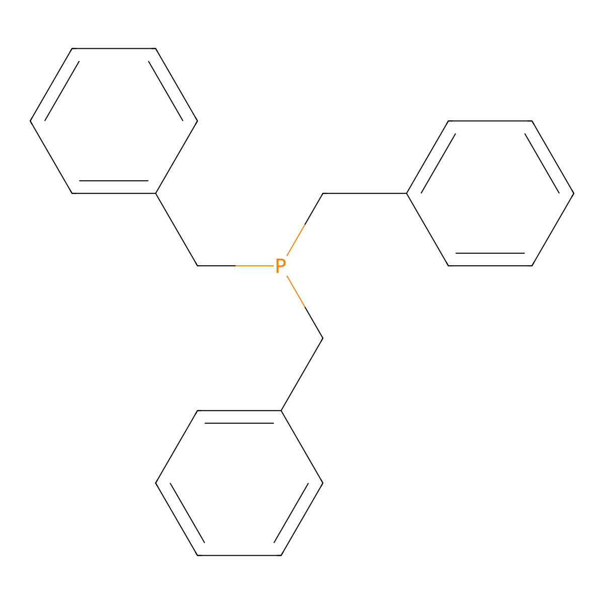 Tribenzylphosphine molecular structure, CAS 7650-89-7