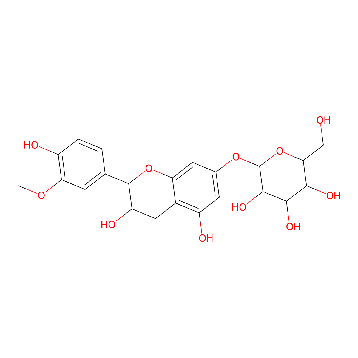 Symplocoside molecular structure, CAS 76502-76-6