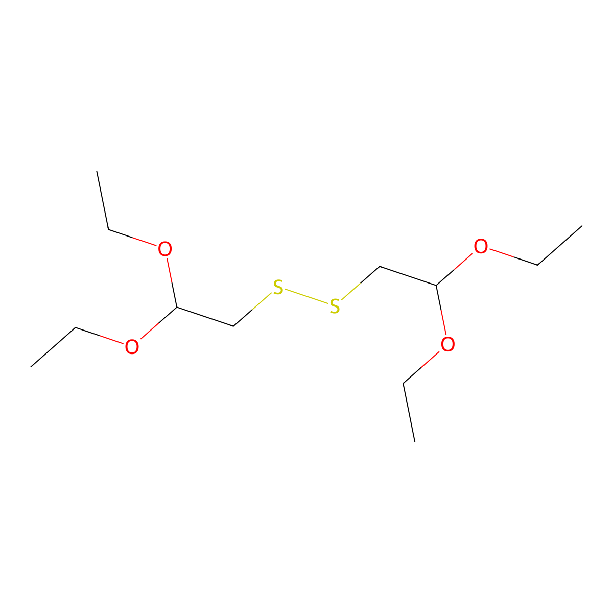 Bis(2,2-diethoxyethyl) Disulfide molecular structure, CAS 76505-71-0