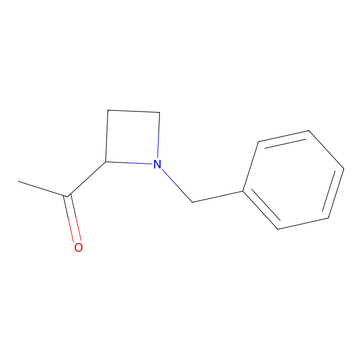 1-(1-Benzylazetidin-2-yl)ethan-1-one molecular structure, CAS 76505-74-3
