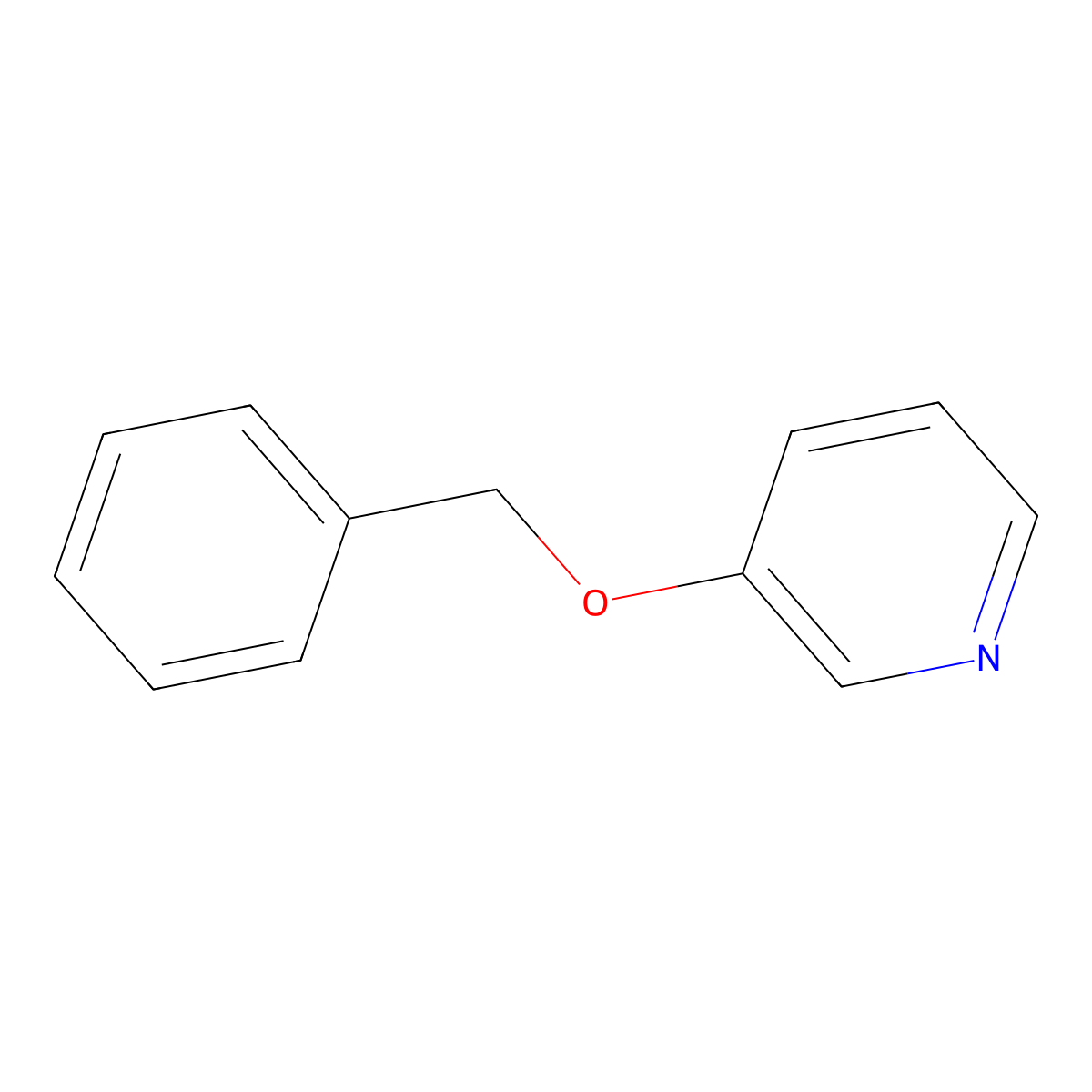 3-Benzyloxypyridine molecular structure, CAS 76509-17-6