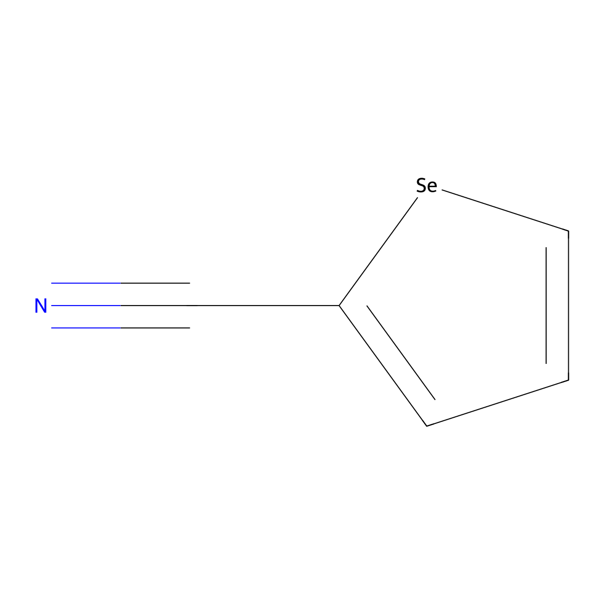 2-Cyanoselenophene molecular structure, CAS 7651-60-7