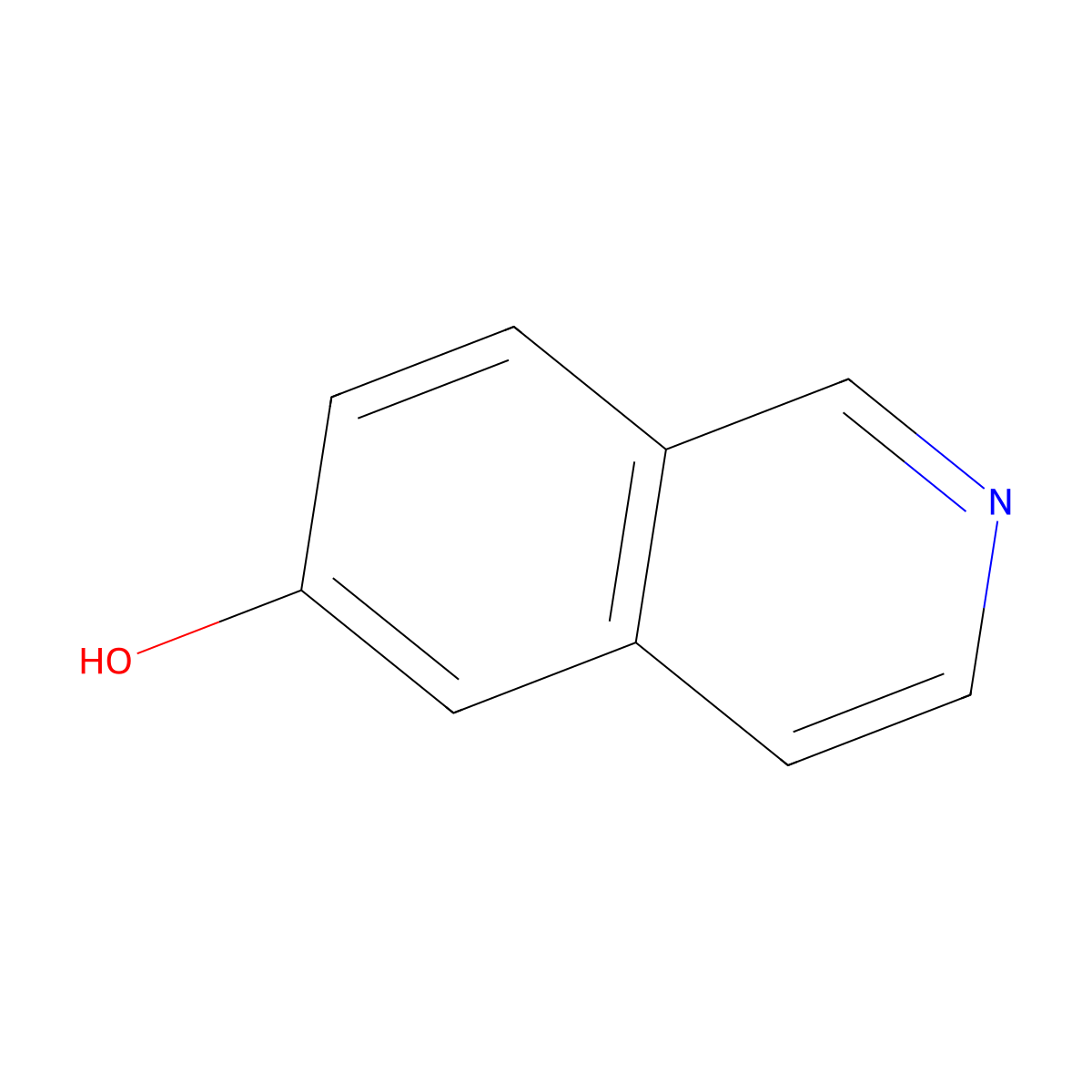 Isoquinolin-6-ol molecular structure, CAS 7651-82-3