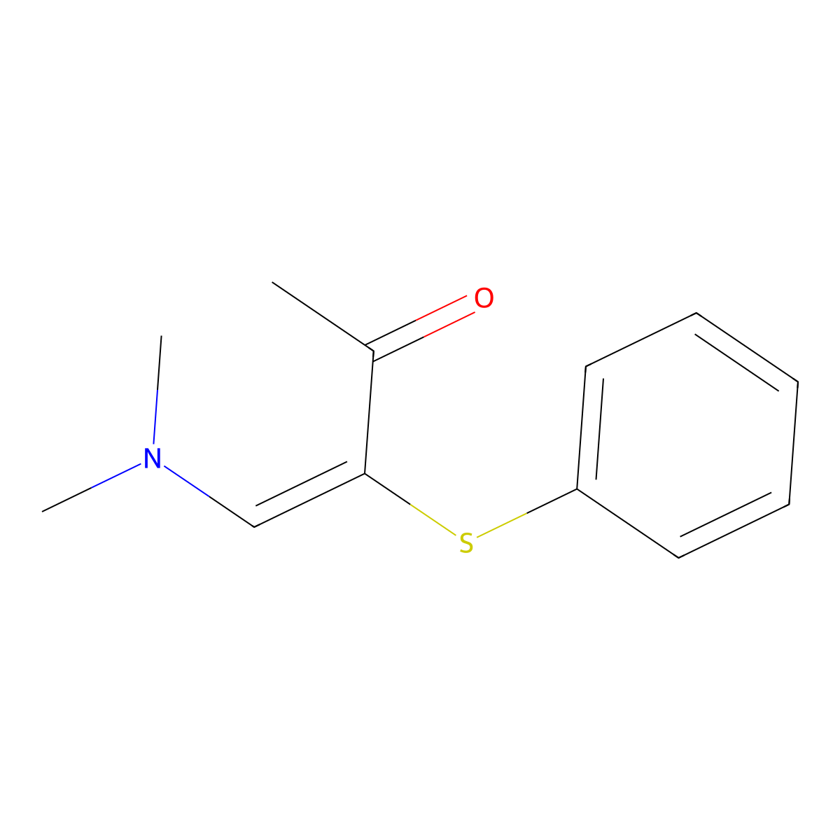 4-(Dimethylamino)-3-(phenylthio)but-3-en-2-one molecular structure, CAS 76511-78-9