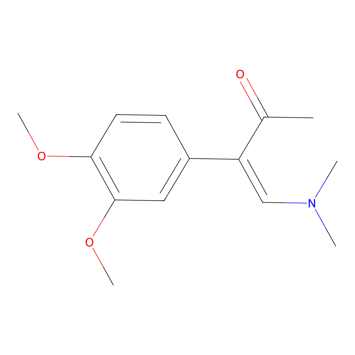 3-(3,4-Dimethoxyphenyl)-4-(dimethylamino)-3-buten-2-one molecular structure, CAS 76512-22-6