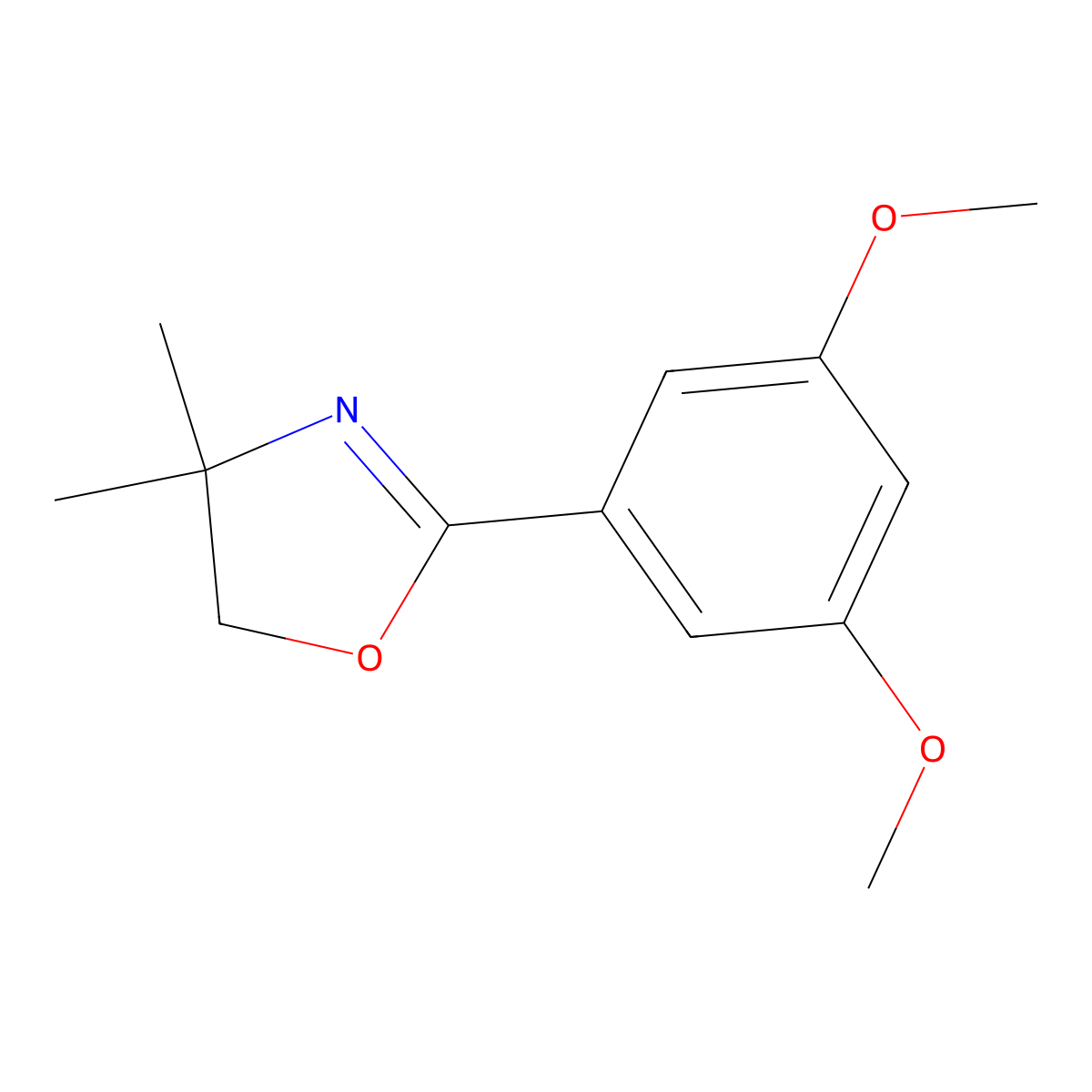2-(3,5-Dimethoxyphenyl)-4,4-dimethyl-4,5-dihydro-1,3-oxazole molecular structure, CAS 76513-54-7