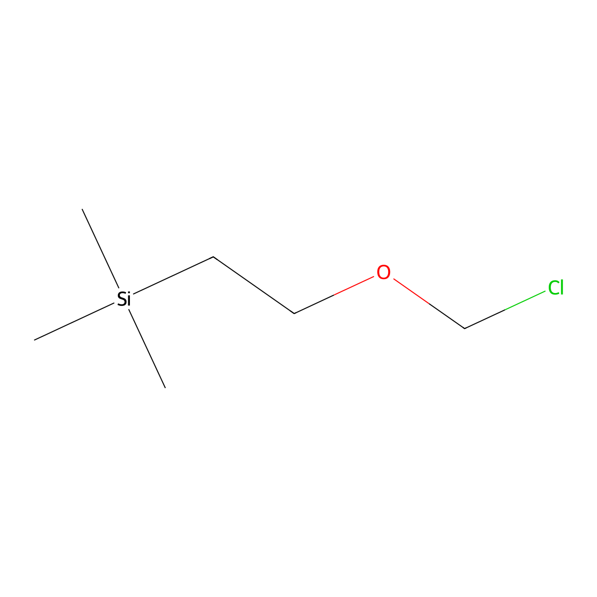 2-Chloromethyl 2-(trimethylsilyl)ethyl ether molecular structure, CAS 76513-69-4