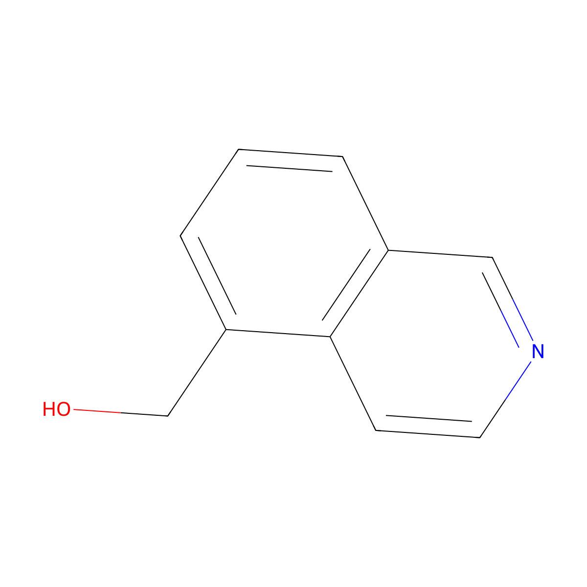 Isoquinolin-5-ylmethanol molecular structure, CAS 76518-57-5