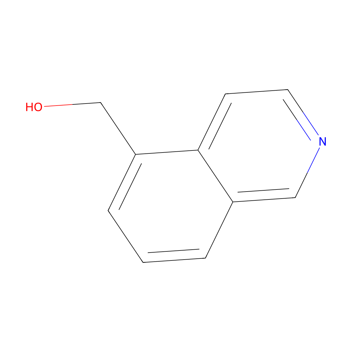 Isoquinolin-5-ylmethanol molecular structure, CAS 76518-57-5