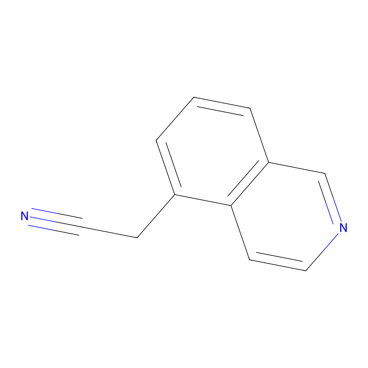 2-(Isoquinolin-5-YL)acetonitrile molecular structure, CAS 76518-59-7