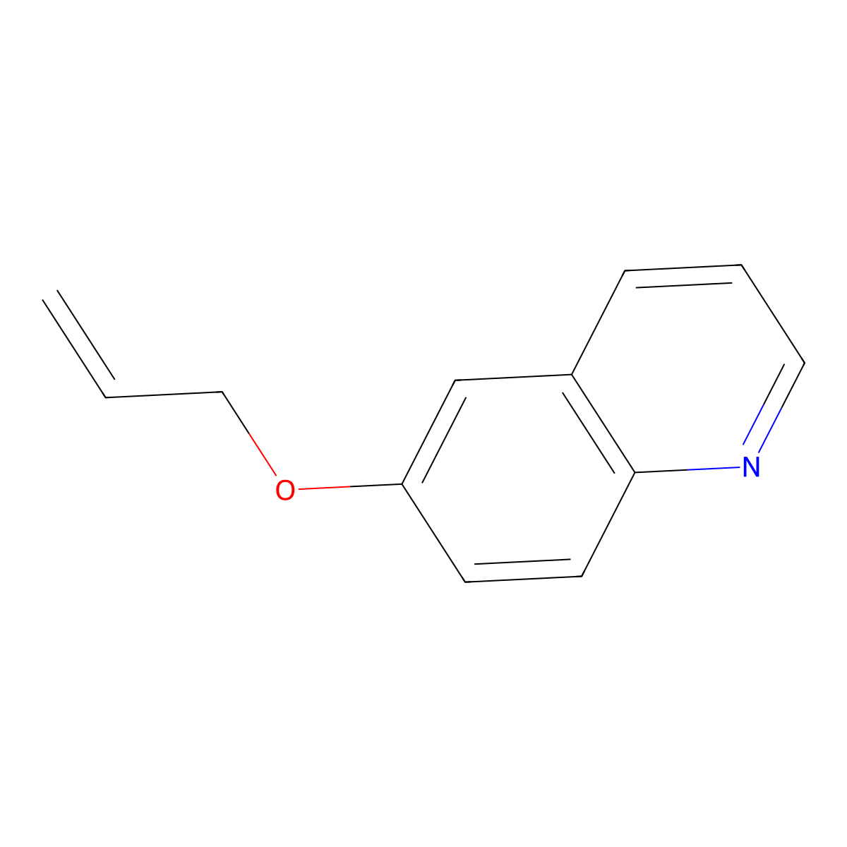 Quinoline, 6-(2-propen-1-yloxy)- molecular structure, CAS 7652-24-6