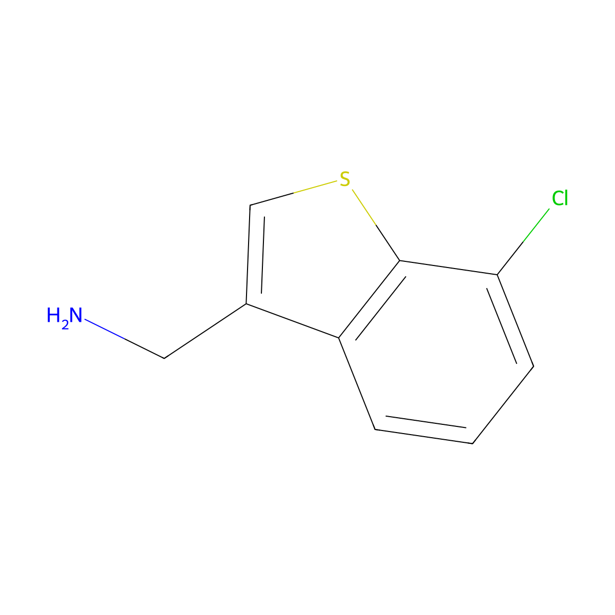 (7-Chlorobenzo[b]thiophen-3-yl)methanamine molecular structure, CAS 765208-83-1