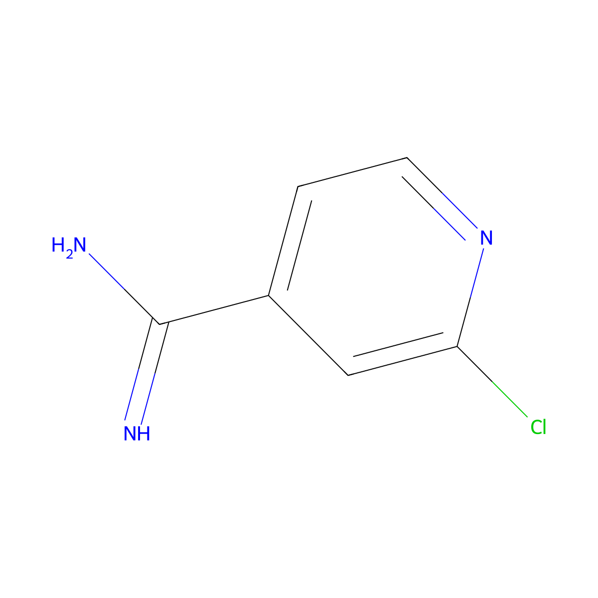 2-Chloropyridine-4-carboximidamide molecular structure, CAS 765224-12-2