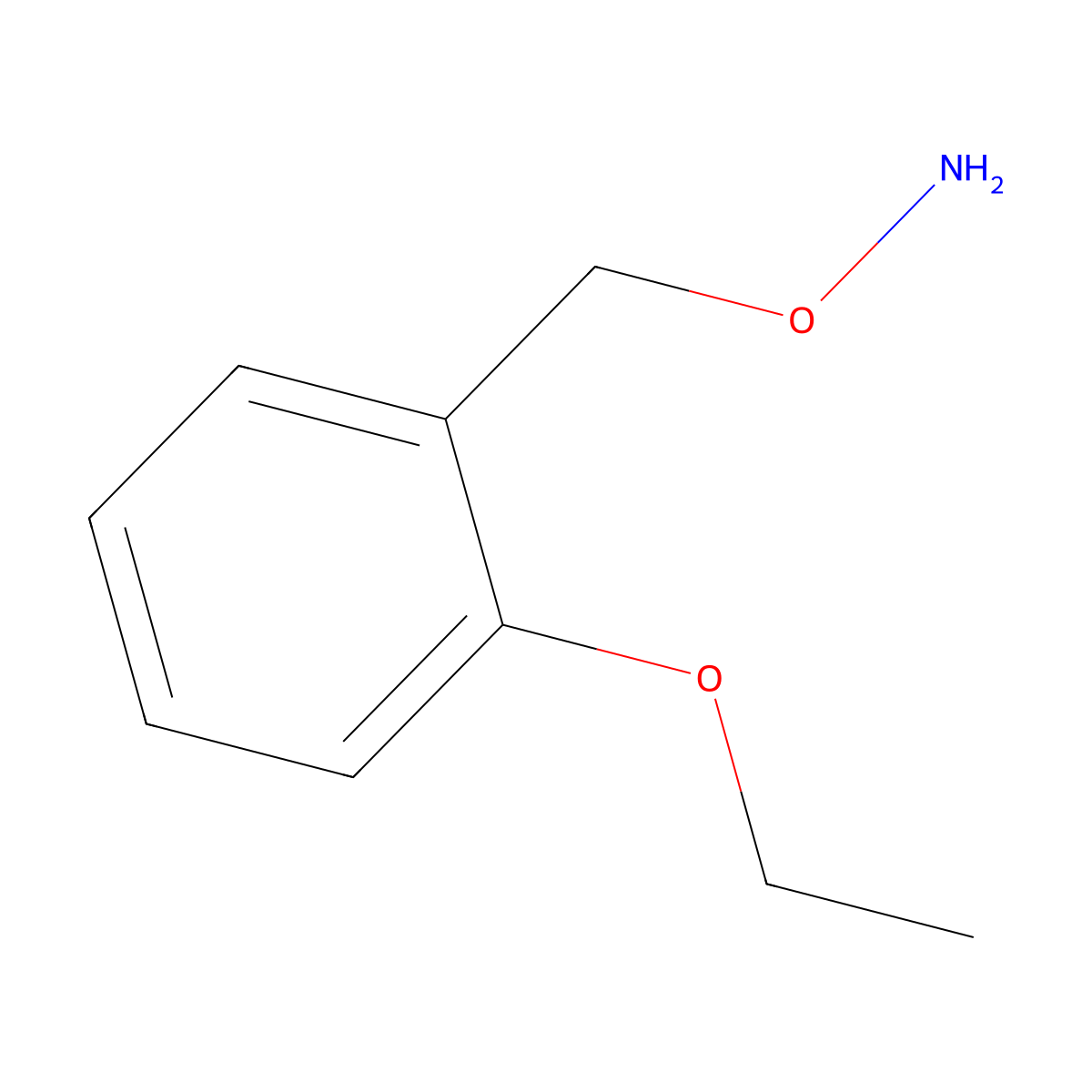 O-[(2-ethoxyphenyl)methyl]hydroxylamine molecular structure, CAS 765235-83-4