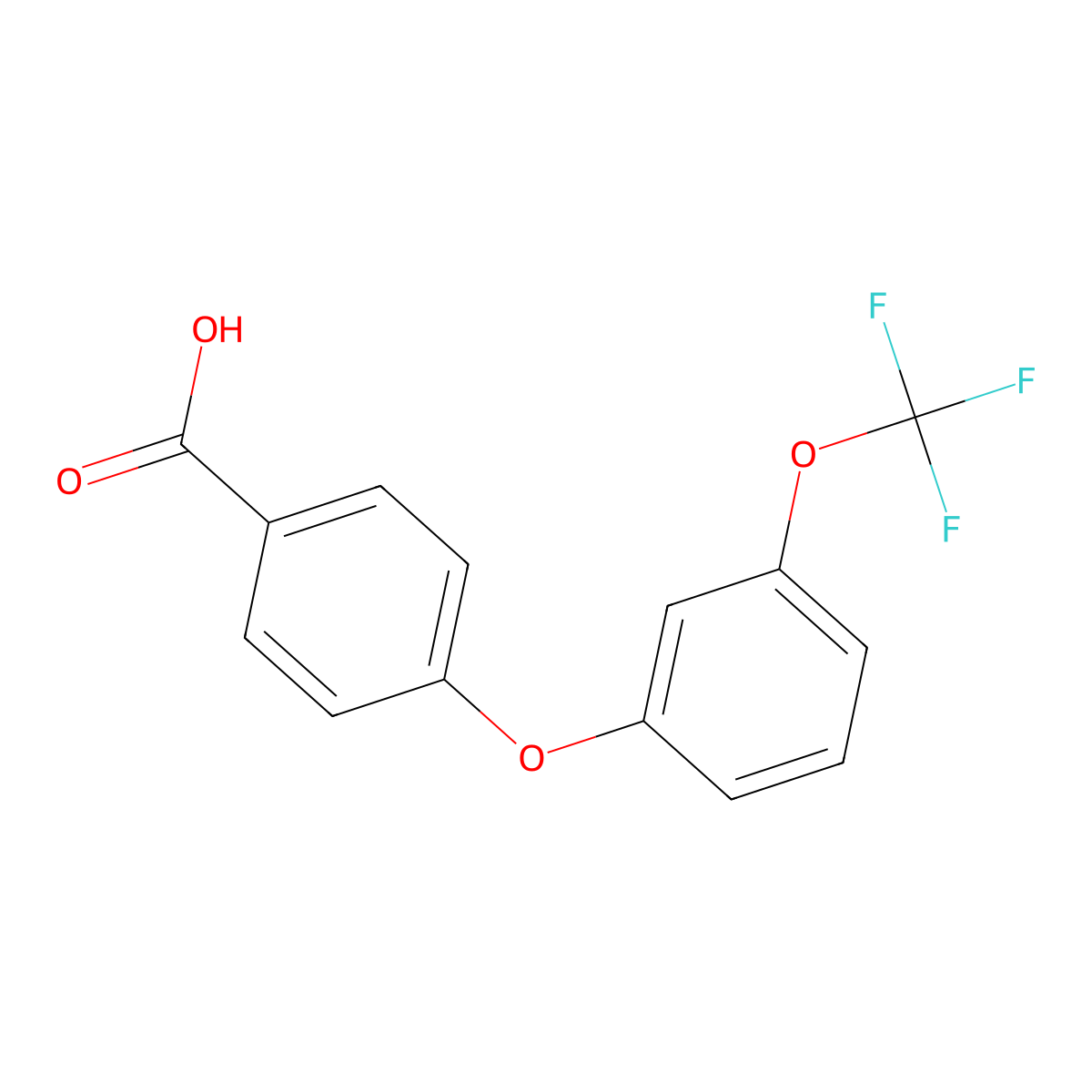 4-[3-(Trifluoromethoxy)phenoxy]benzoic acid molecular structure, CAS 765243-01-4