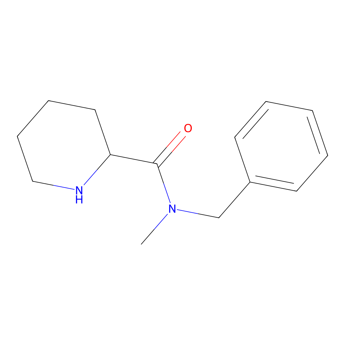 N-Benzyl-N-methylpiperidine-2-carboxamide molecular structure, CAS 765253-70-1