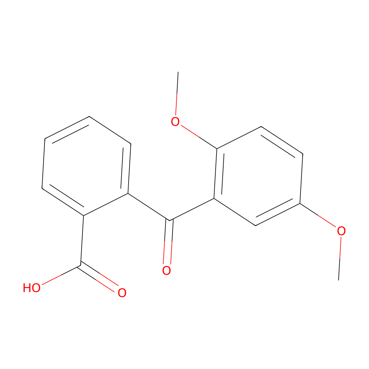 2-(2,5-Dimethoxybenzoyl)benzoic acid molecular structure, CAS 76526-29-9