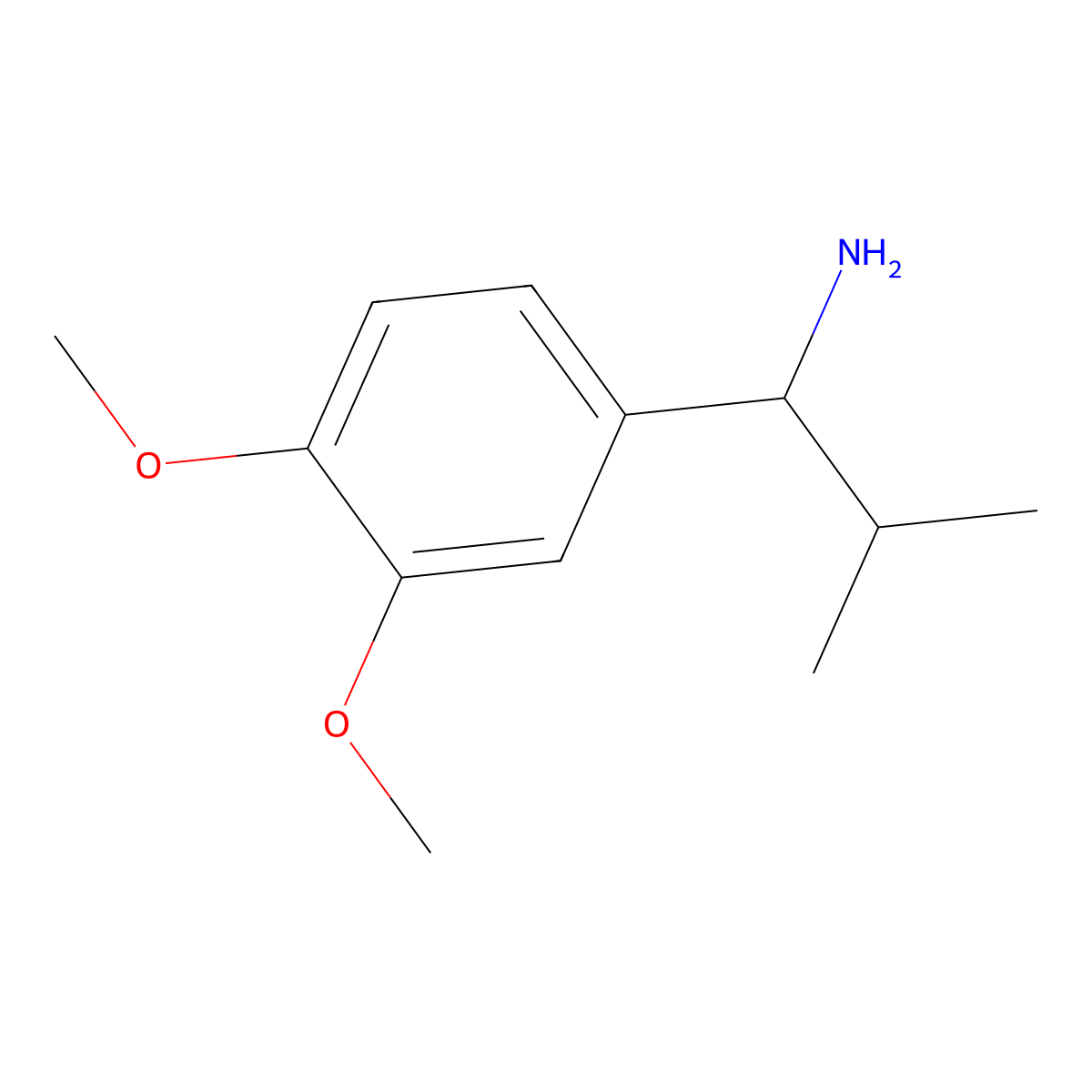 1-(3,4-Dimethoxyphenyl)-2-methylpropan-1-amine molecular structure, CAS 765262-99-5