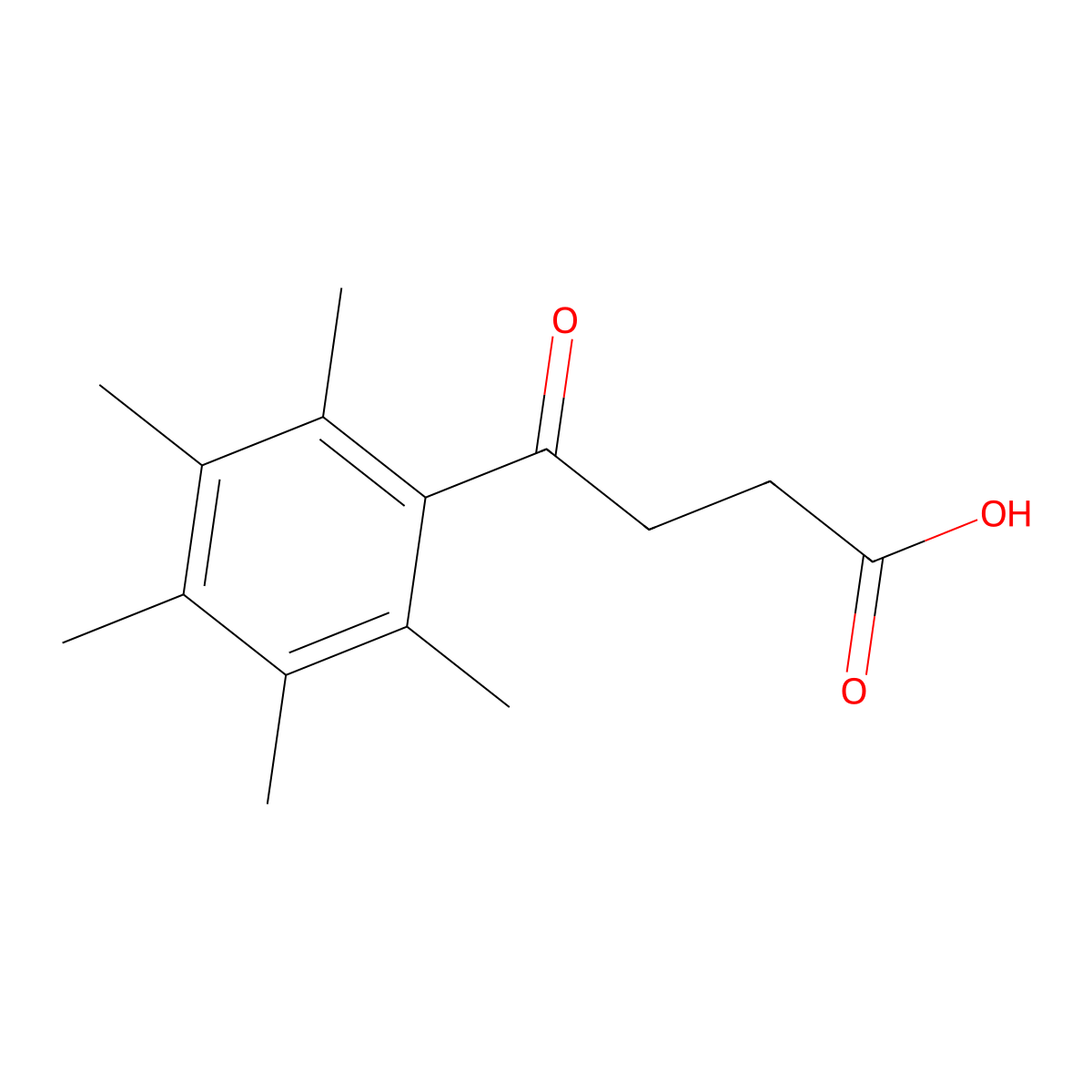 4-(2,3,4,5,6-Pentamethylphenyl)-4-oxobutyric acid molecular structure, CAS 765269-95-2