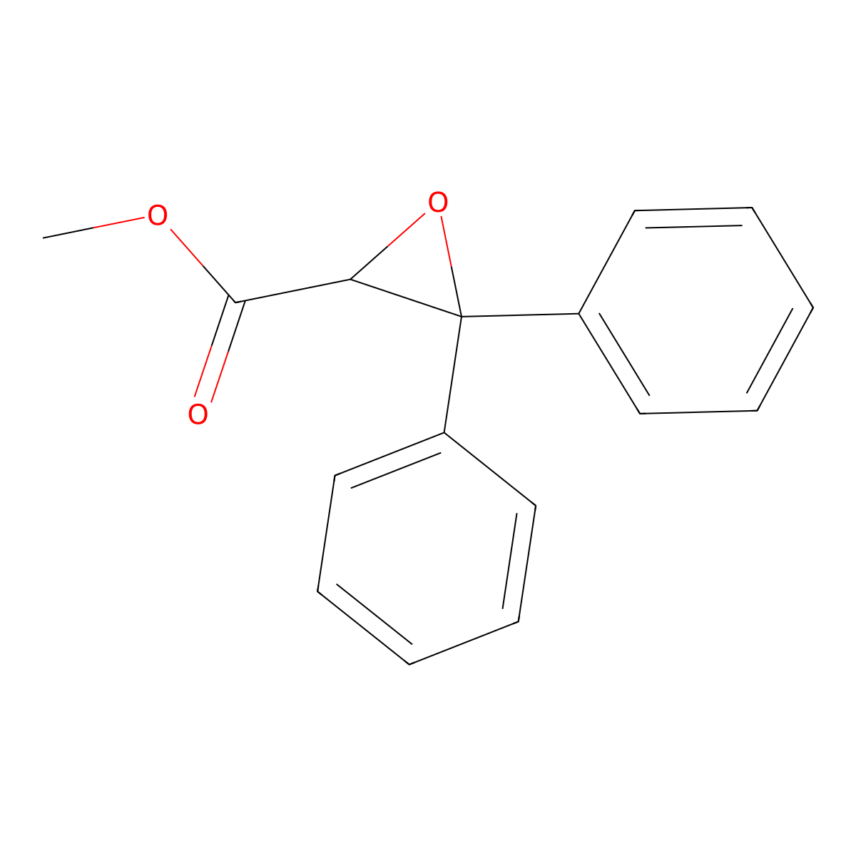 Methyl 3,3-diphenyloxirane-2-carboxylate molecular structure, CAS 76527-25-8